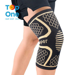 Top un gros basket-ball course Fitness Sport protecteur Compression cuivre genouillère - Product Image 1