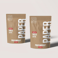 Sachet Doypack Biodégradable pour Thé et Café avec Fenêtre, Pelliculé Mat, Anti-humidité et Fermeture Éclair