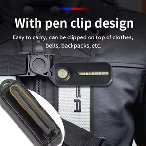 Có thể sạc lại xe đạp đuôi ánh sáng Type-C sạc ngoài trời xách tay bút Clip Tuần Tra Cảnh báo an toàn làm việc ánh sáng - Product Image 4
