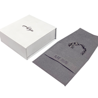 Matériaux recyclés Boîtes en papier rectangulaires/carrées de stratification mate de 2mm Emballage rigide pour montres colliers bracelets