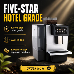 Meilleur prix promotionnel <span class=keywords><strong>Machine</strong></span> <span class=keywords><strong>à</strong></span> <span class=keywords><strong>café</strong></span> expresso électrique commerciale pour hôtel Latte Crema Mousseur <span class=keywords><strong>à</strong></span> lait automatique en acier inoxydable 9 bars - Product Image 1