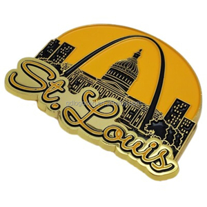 Hot Custom the Gateway Arch St. Louis Missouri Aimant en métal Villes américaines Aimants de réfrigérateur Souvenirs américains pour les fournisseurs touristiques - Product Image 1