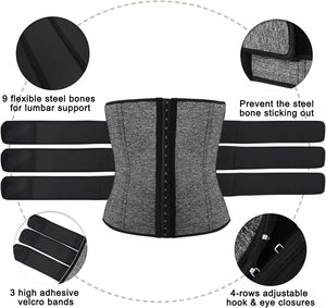 Youfei hommes réglable Nylon taille formateur néoprène Corset Sauna sueur tondeuse corps minceur Cincher pour les entraînements - Product Image 5