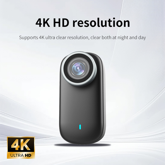 FHD 4K Mini Body POV Camera, Wearable Action Body Cam, Thumb Size Hands Free Recording Body Worn Camera