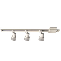 Kit de spots intérieurs de style simple et blanc à LED intégrées de 46 pouces avec éclairage sur rail de 3 litres