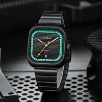 Montre-bracelet à quartz CURREN 8460 pour homme, étanche, sport, acier inoxydable, date automatique, calendrier, montre-bracelet pour homme