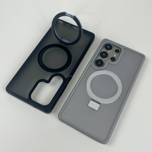 Biểu Tượng Tùy Chỉnh Không Dây Sạc Tương Thích Trường Hợp Đối Với iPhone Magnetic Trường Hợp Đối Với <span class=keywords><strong>Samsung</strong></span> S25 Cạnh S24 S23 Cộng Với Da Cảm Thấy Frosted Bìa - Product Image 2