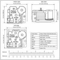 Kit de mécanisme de remplacement pour boîte à musique à ventouse métallique Sankyo 18 notes, mouvement manuel à manivelle, chansons personnalisées, pour artisanat DIY