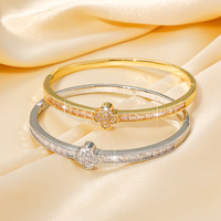 Groothandel Vier Blad Klaver Armband Diamant Bloem Armband Geluksbrenger Sieraden Voor Vrouwen Trendy Cadeau Voor Valentijnsdag Verjaardag