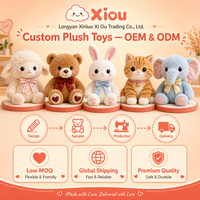 Juguetes de Peluche Personalizados de Alta Calidad, Muñecos con Forma de Animales del Bosque, Relleno Suave, Enfocados en Muestras de Diseño de Personajes Originales