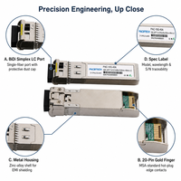 Transceiver SFP+ 10G BIDI 40km Tx1270nm Rx1330nm Fibre Simple LC Bidirectionnel 10G pour Cisco Mikrotik