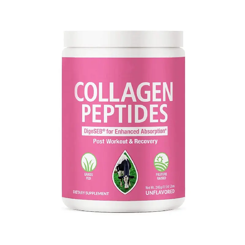Etichetta privata Tripetide sbiancamento della pelle fornitore di caffè capelli Hahal pesce proteine collagene Peptide in polvere con vitamina C