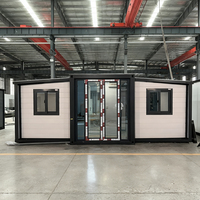 Vente en gros de maisons préfabriquées mobiles en Chine, maison conteneur unique de 20 pieds avec deux chambres et un salon