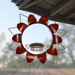 Alimentador de pájaros al aire libre colgante de Metal con forma de girasol de latón Ak para alimentador salvaje - Product Image 1
