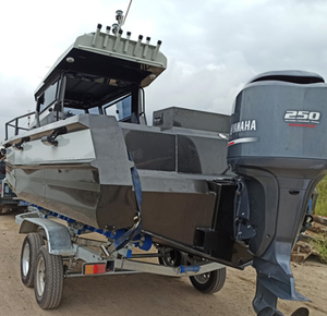 Aluminium twin hull catamaran fishing boat with CE certificate