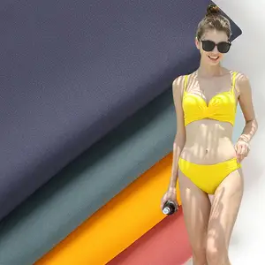 Высокоцветная двухстороная лайкра, трикотажная полиэфирная лайкра для купальника, купальный костюм