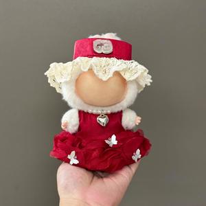 Ropa de Moda para Muñecas, Accesorios para Muñecas de Peluche de 17 cm, Traje con Tirantes, Material de Algodón, Estilo de Dibujos Animados, Alta Calidad, Escala 1:3 - Product Image 1