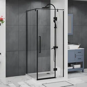 Pivot Bath Screen Shower Bathtub Bathroom Foldable Screen Bathtub Shower Doors