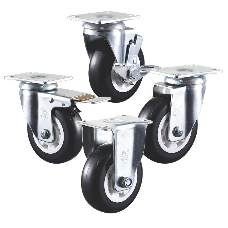 VIMA Universal 3 4 5 Inch Swivel Caster Wheel PU PP Castor 100kg 140kg 200kg Trolley Shopping Cart Medium Duty Caster