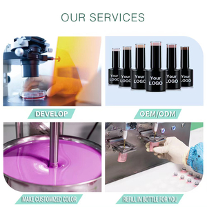 专业2000多种颜色15毫升指甲凝胶制造商自有品牌18免费沙龙用品有机无味凝胶上光剂 - Product Image 3