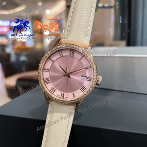 Montre à quartz pour femme Longnes, nouvelle marque, avec diamants incrustés, boîtier en acier inoxydable 316L, mouvement Ronda de luxe, affichage à aiguilles - Product Image 1