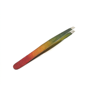 Pinzas para Cejas OdontoMed 2011 con Punta Puntiaguda, Acero Inoxidable, Duraderas, Estilo Moderno para Depilación, Colores Degradados Personalizados - Product Image 1