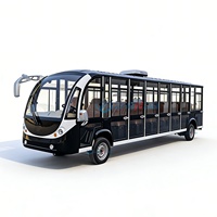 Bus de tourisme électrique luxueux noir Zhenda, navette de passagers somptueuse, meilleur prix à vendre