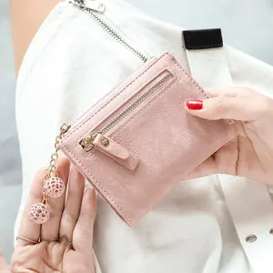 MIYIN Fashion Cute Multifunctional women Wallet card holder wallet card wallet purse leather lady purse Pendant decorative bag