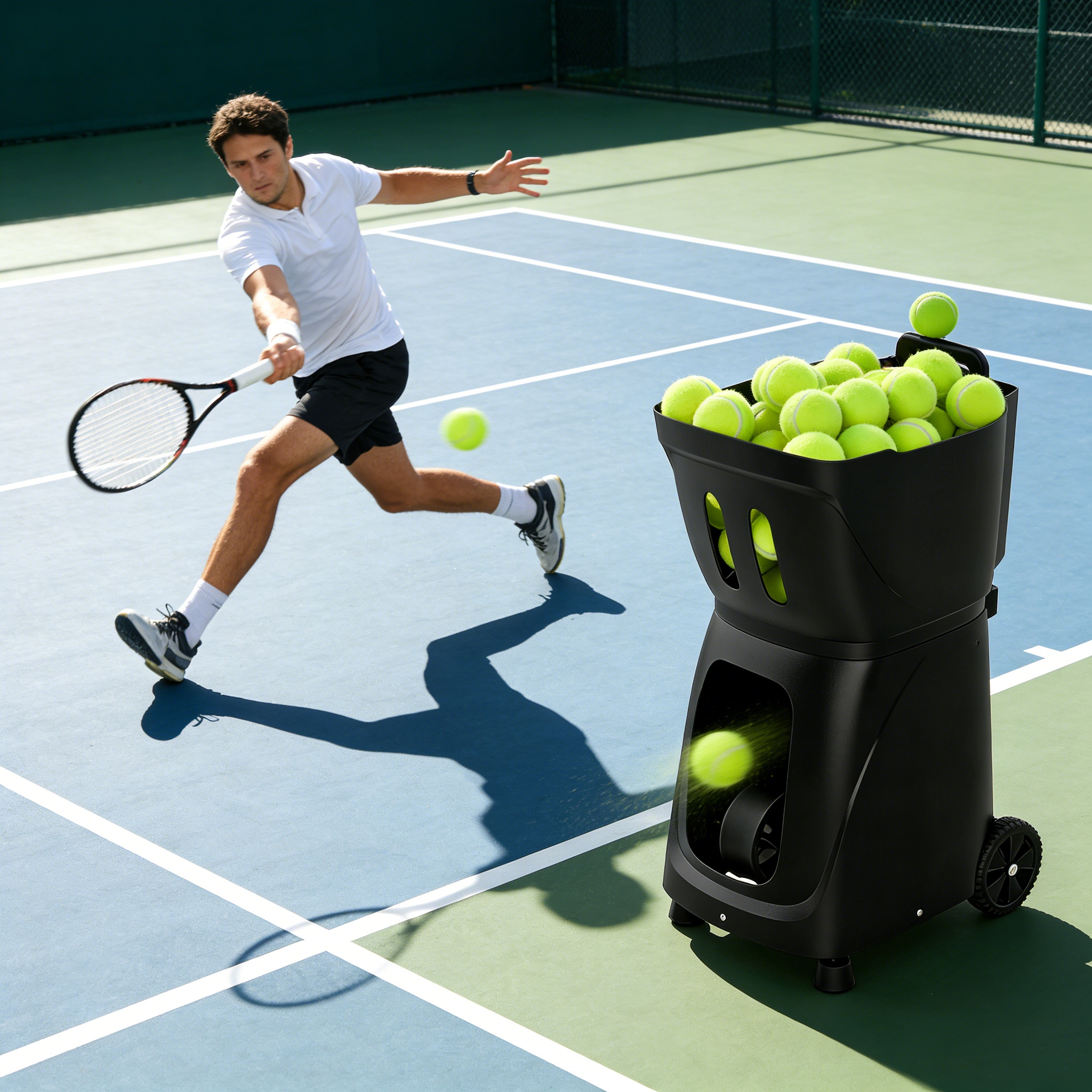 New Arrival Tennis Serving Machine Ball Thrower Smart for Tennis Coach One-to-One Training Throwing Drills