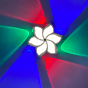 Plafoniera RGB a forma di fiore: la luminanza circostante colorata, migliora l'<span class=keywords><strong>estetica</strong></span> interna aggiunge vitalità agli spazi domestici - Product Image 1