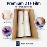 Roll Film DTF Matte PET Transfer Hot Cold Peel 30cm 60cm 80cm 120cm 13inch 24inch untuk Cetak Transfer Panas Kaos Tekstil