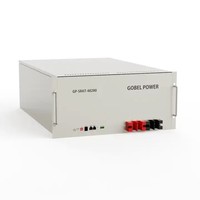 Baterai Rak Server Gobel Power 51.2V 280Ah 15kWh LiFePO4 Baru dengan Sel Hithium untuk Penyimpanan Energi Rumah, Umur Pakai 6000+ Siklus