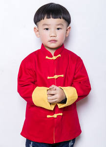 Veste de costume Tang chinois pour garçons enfants costume traditionnel chinois <span class=keywords><strong>tenue</strong></span> de nouvel an manteau imprimé Dragon - Product Image 2