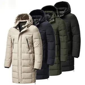 Uomini 2021 inverno nuovo Plus lungo caldo spesso cappuccio Parka giacca cappotto uomini Outwear abiti classico antivento tasca Parka uomini