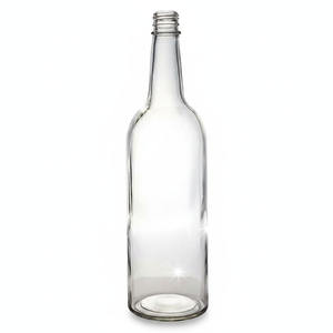 Bouteilles de spiritueux en verre de 1000ml Bouteille ronde de tequila Whisky Vodka Rhum Liqueur Bouchons à vis des fabricants de bouteilles en verre à proximité - Product Image 3