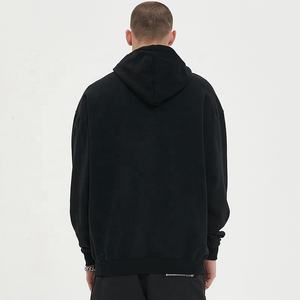 Felpa in cotone organico 100% pesante con cappuccio Design personalizzato per serigrafia 450gsm produttori di felpe da uomo - Product Image 5