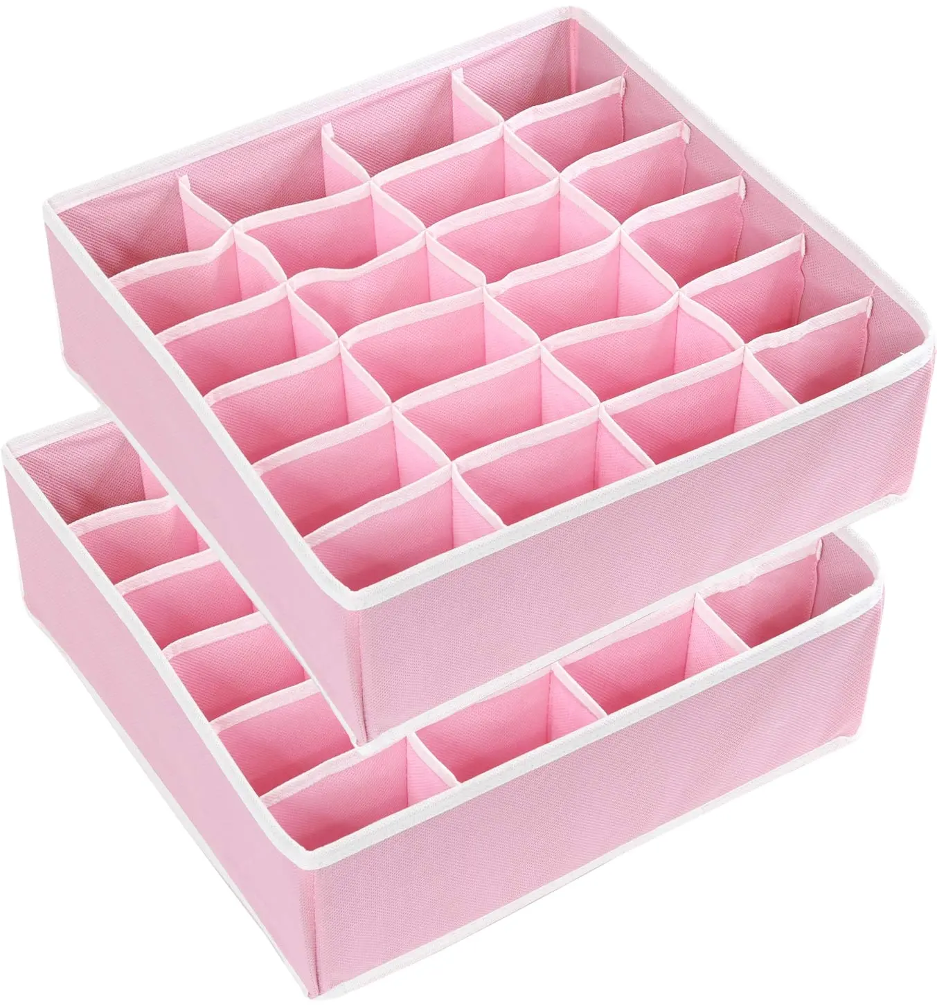 24 Cell Multi-function Stackable Socks Underwear Drawer Organizer Divider Closet Bra Organizer Storage Box