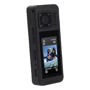 Cámara de Acción 4K con Ángulo de Visión de 140 Grados, Grabadora de <span class=keywords><strong>Video</strong></span> Portátil, Pantalla de 2 Pulgadas, Batería Integrada de Litio de 1200 mAh, Capacidad de 128 GB, Relación de Aspecto 16:9, Carcasa de ABS - Product Image 6
