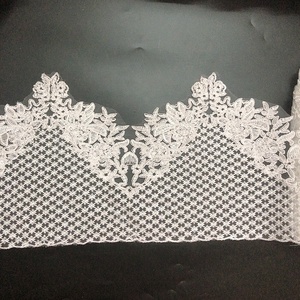 Gaun pernikahan DIY Trim renda tepian pengantin gading bordir indah LT2484B - Product Image 2