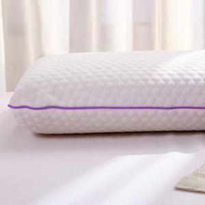 Bantal busa memori infusi Lavender fungsional warna ungu Solid leher penjualan laris - Product Image 2