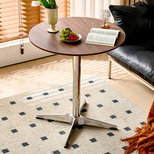 Table à manger en acier inoxydable, style moderne nordique, mobilier de bureau, ensemble de salle à manger chromé, table de <span class=keywords><strong>restaurant</strong></span>, table en bois pour hôtel - Product Image 3