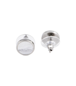 Pendientes de acero inoxidable chapados en plata de alta calidad, diseño Redondo, Unisex, joyería fina a la moda, pendientes clásicos, joyería JM - Product Image 2