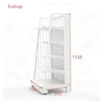 Étagères blanches de haute qualité, réglables et faciles à installer, double face, pour supermarchés, magasins de proximité, papeteries
