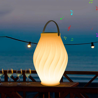 Haut-parleur lumineux BL avec lampe musicale LED décorative pour festivals, mariages et soirées
