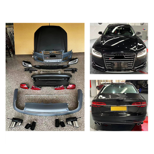 Kit Carrozzeria Paraurti Anteriore e Posteriore Nuovo con Fari Fendinebbia Idoneo per <span class=keywords><strong>Audi</strong></span> A8 <span class=keywords><strong>D4</strong></span> (2011-2014) - Product Image 1