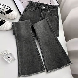 <span class=keywords><strong>Jeans</strong></span> da Donna Retrò a Zampa <span class=keywords><strong>Vita</strong></span> <span class=keywords><strong>Alta</strong></span> Elasticizzati Slim Fit Pantaloni a Gamba Dritta Pantaloni a Zampa da Donna a Pavimento - Product Image 6