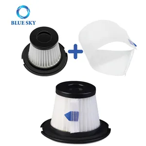 Customized Replacement Cartridge HEPA Filters and Strainer Screen for Moosoo K17 Cordless Vacuum Cleaners