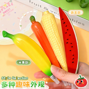 Bút bi từ tính hình trái cây rau củ độc đáo: dưa hấu, dâu tây, chuối, ớt, cà rốt - Product Image 3
