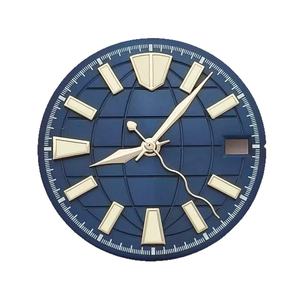 หน้าปัดใหม่ขนาด 28.5 มม. สำหรับกลไก NH35/36/7S ทำจากสแตนเลส ลายซัน พร้อมเข็มเรืองแสงสีเขียวในที่มืด - Product Image 6