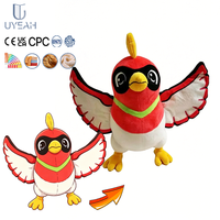 Porte-clés en peluche UYEAH CE CPC EN71, design personnalisé, aigle mignon, jouet en peluche doux, cadeau pour enfant